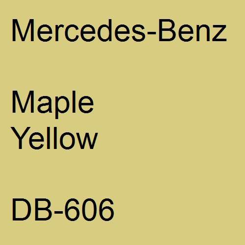 Mercedes-Benz, Maple Yellow, DB-606.